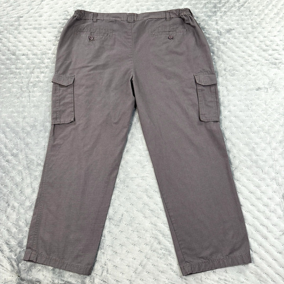 Stone Creek Pants Mens 44X30 Gray Canvas Cargo Rip Stop Gorpcore Gorp Tactical - Picture 2 of 9